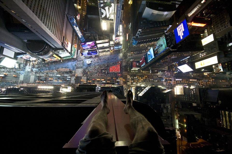 Times Square from above.