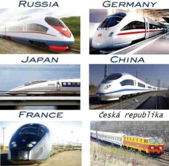vlaky ve svete