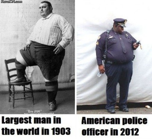 nejvetsi muz na svete  vs policista