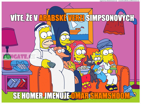 Víte, že v arabské verzi Simpsonových...
