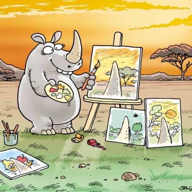 Malíř nosorožec