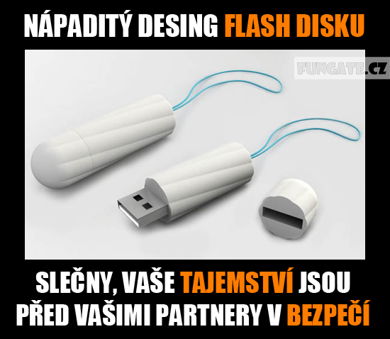 Nápaditý design flash disku