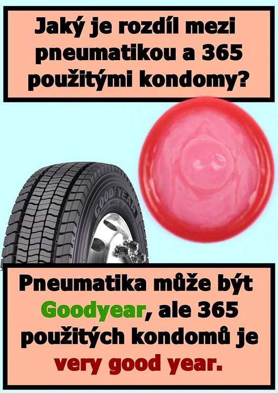 Jaký je rozdíl mezi pneumatikou a 365 použitými kondomy?