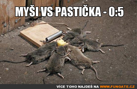 Myši vs Pastička - 0:5