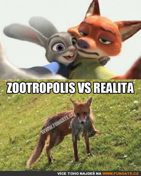 Zootropolis vs realita