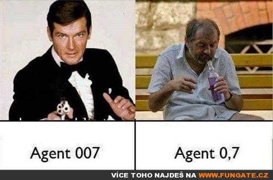 Agent 007 vs. agent 0,7