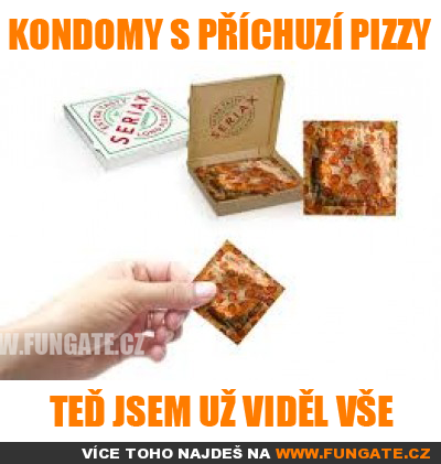 Kondomy s příchutí pizzy