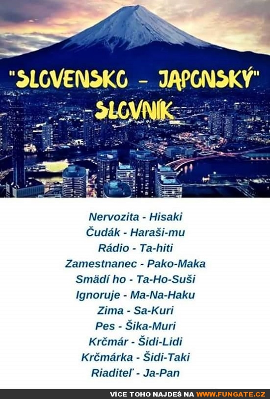 Slovensko-japonský slovník