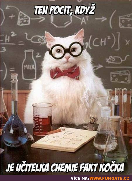 Ten pocit, když je učitelka chemie fakt kočka