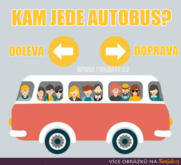Kam jede autobus? | FunGate.cz | Obrázky, Videa, Vtipy, Online hry,  Zajímavosti a Kvízy