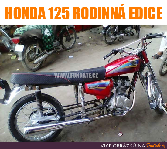 Honda 125 rodinná edice