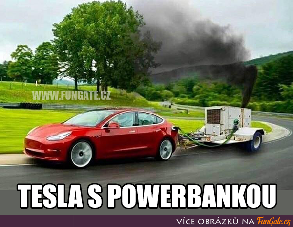 Tesla s powerbankou