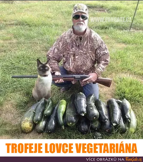 Trofeje lovce vegetariána