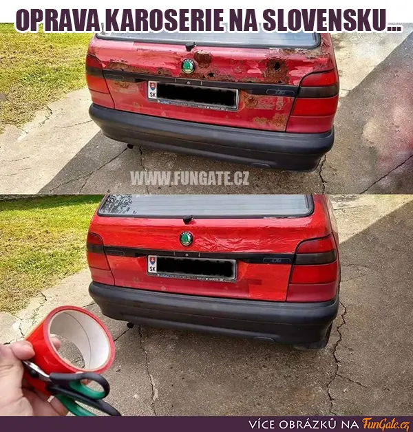 Oprava karoserie na Slovensku...