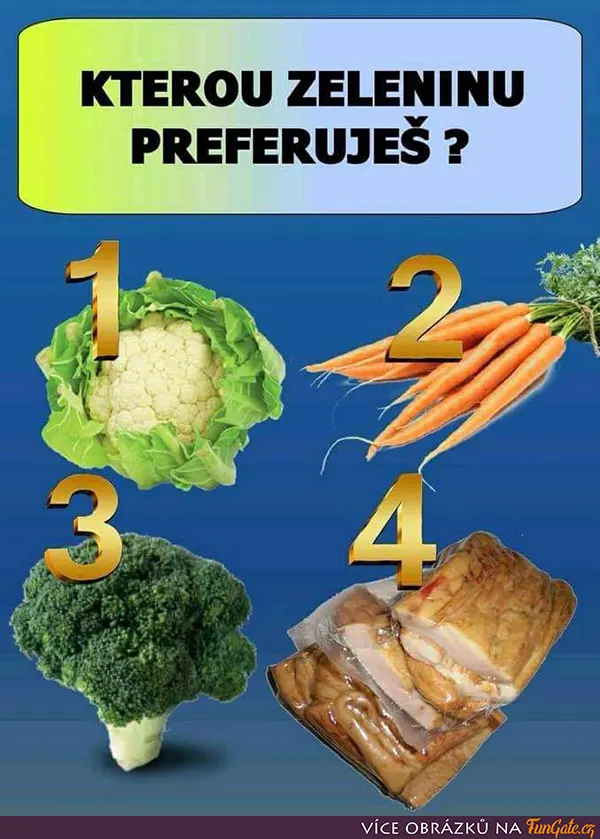 Kterou zeleninu preferuješ?