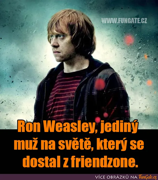 Ron Weasley, jediný muž na světě, který