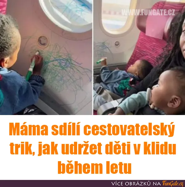 Máma sdílí cestovatelský trik, jak udržet děti