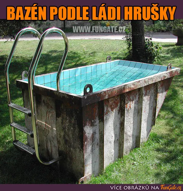 Bazén podle Ládi Hrušky