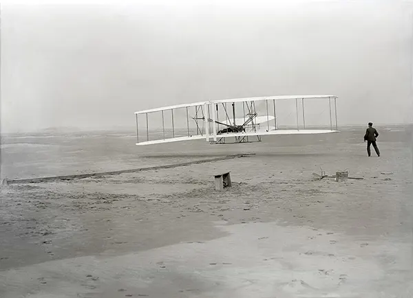 První letecký pokus