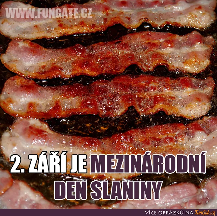 2. září je mezinárodní den slaniny