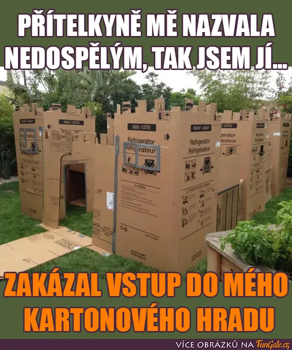 Přítelkyně mě nazvala nedospělým, tak jsem