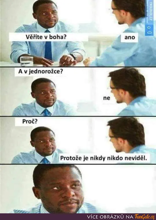 Věříte v boha? Ano