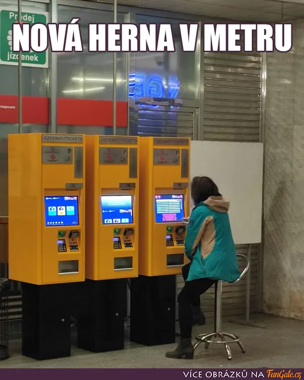 Nová herna v Metru