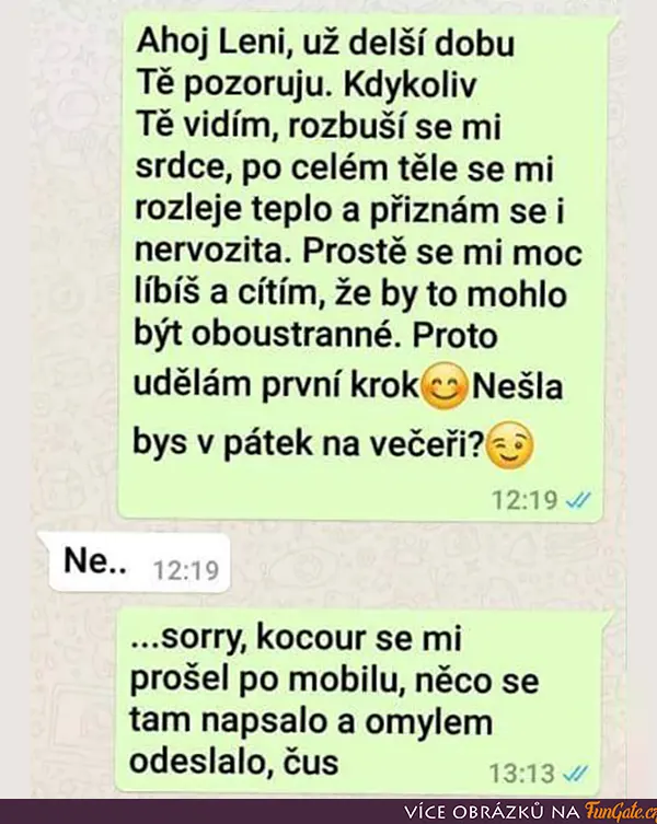 Ahoj Leni, už delší dobu Tě pozoruju