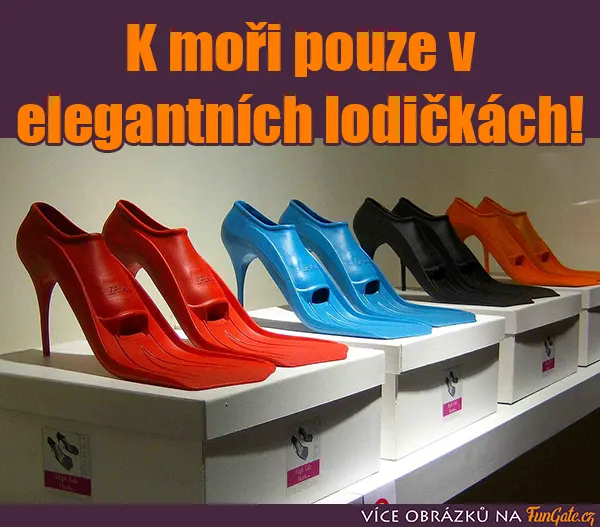 K moři pouze v elegantních lodičkách!