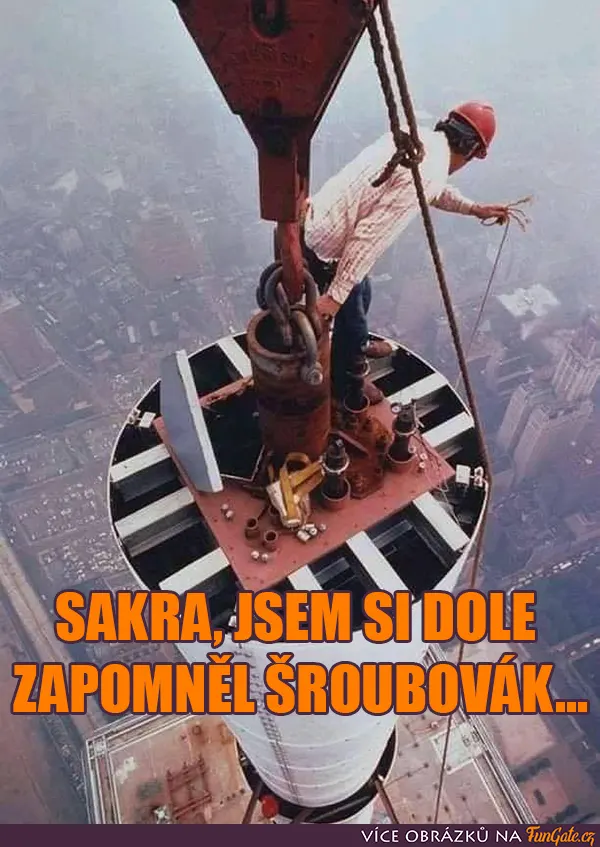 Sakra, jsem si dole