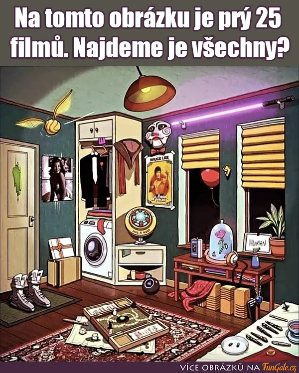 Na tomto obrázku je prý 25 filmů