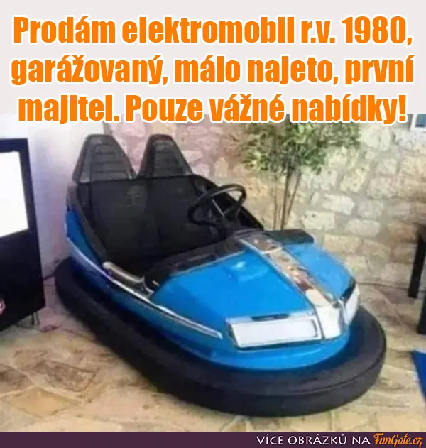 Prodám elektromobil r.v. 1980