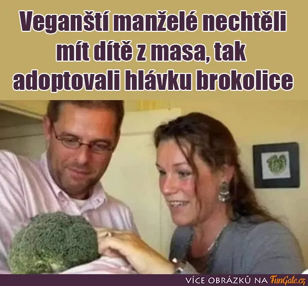 Veganští manželé nechtěli mít dítě z masa