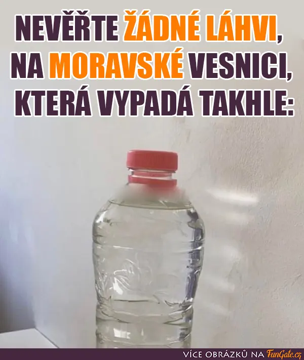 Nevěřte žádné láhvi, na moravské vesnici